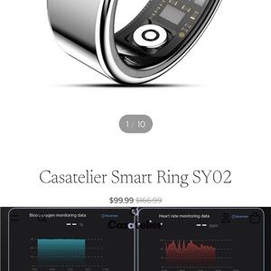 Smart Ring SY02 — Polished Silver